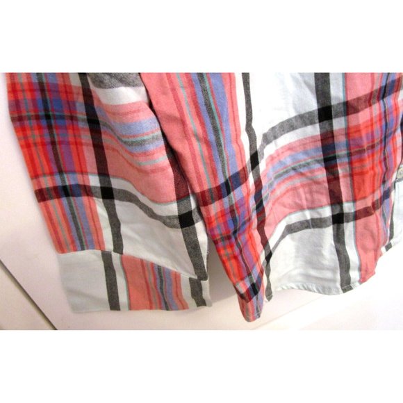 Victoria's Secret Large Pajama Top/Chemise/Shirt Plaid Soft - Multicolor NWOTag - Picture 2 of 12
